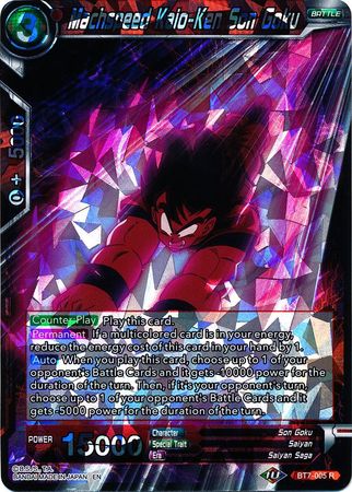 Machspeed Kaio-Ken Son Goku (BT7-005) [Assault of the Saiyans] | Rock City Comics