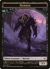 Horror // Zombie Double-Sided Token [Archenemy: Nicol Bolas Tokens] | Rock City Comics