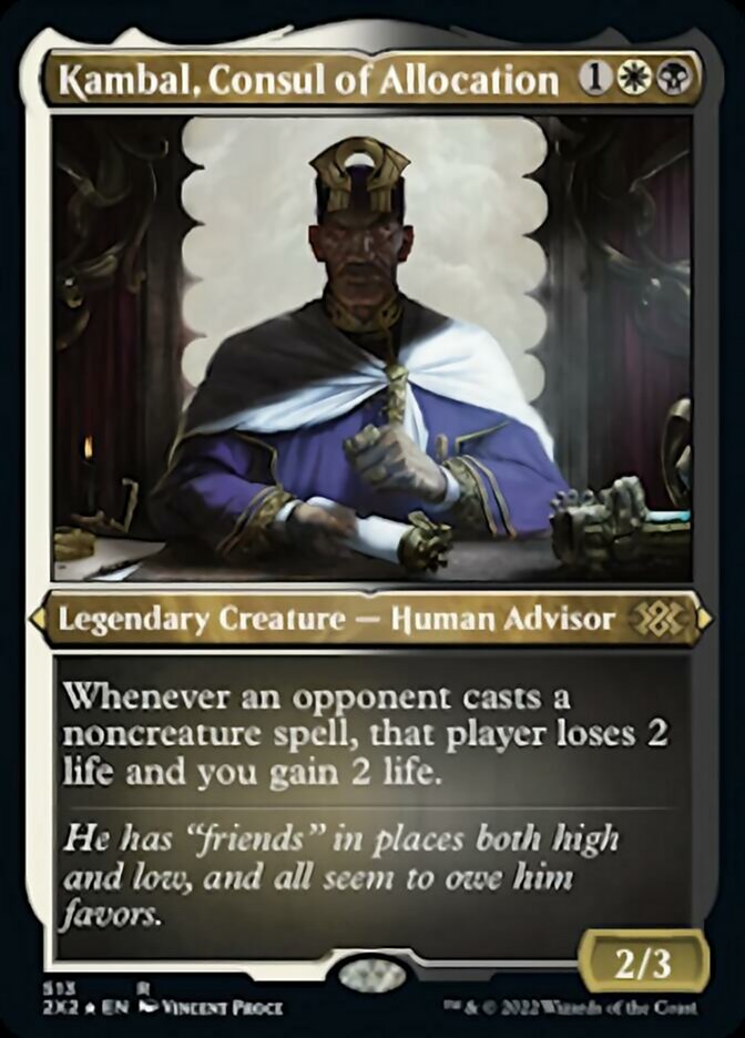 Kambal, Consul of Allocation (Foil Etched) [Double Masters 2022] | Rock City Comics