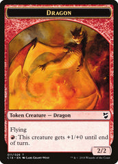 Dragon Egg // Dragon Double-Sided Token [Commander 2018 Tokens] | Rock City Comics