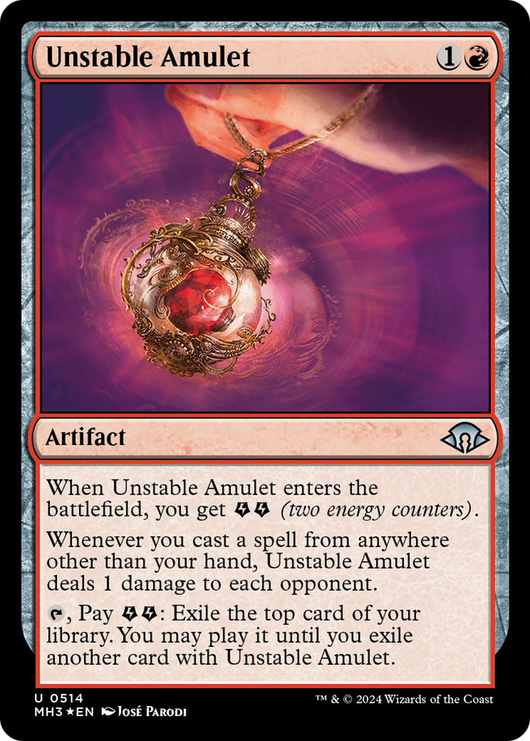 Unstable Amulet (Ripple Foil) [Modern Horizons 3] | Rock City Comics