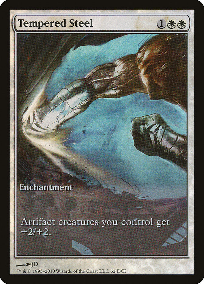 Tempered Steel (Game Day) (Extended Art) [Scars of Mirrodin Promos] | Rock City Comics