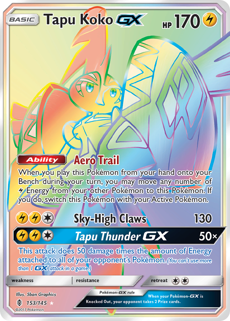 Tapu Koko GX (153/145) [Sun & Moon: Guardians Rising] | Rock City Comics