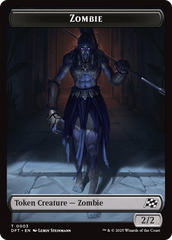 Zombie (0007) // Zombie (0003) Double-Sided Token [Aetherdrift Commander Tokens] | Rock City Comics