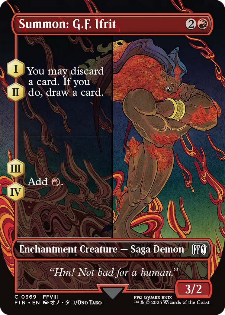 Summon: G.F. Ifrit (Borderless) [FINAL FANTASY] | Rock City Comics