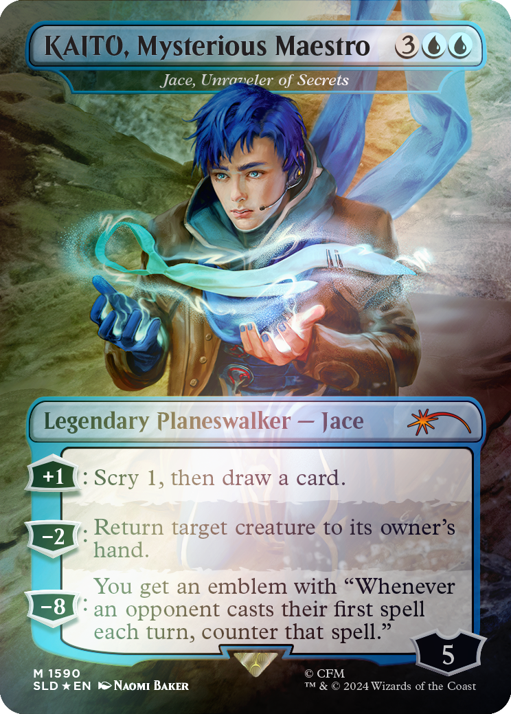 KAITO, Mysterious Maestro - Jace, Unraveler of Secrets (Rainbow Foil) [Secret Lair Drop Series] | Rock City Comics