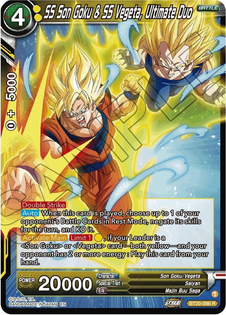 SS Son Goku & SS Vegeta, Ultimate Duo (BT20-096) [Power Absorbed] | Rock City Comics