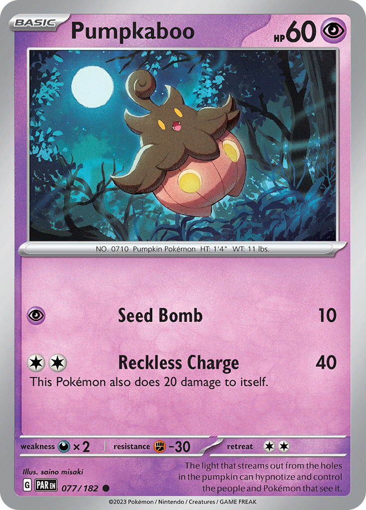 Pumpkaboo (077/182) [Scarlet & Violet: Paradox Rift] | Rock City Comics