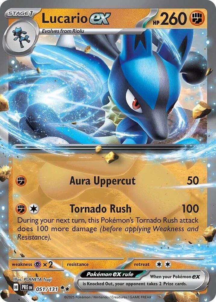 Lucario ex (051/131) [Scarlet & Violet: Prismatic Evolutions] | Rock City Comics