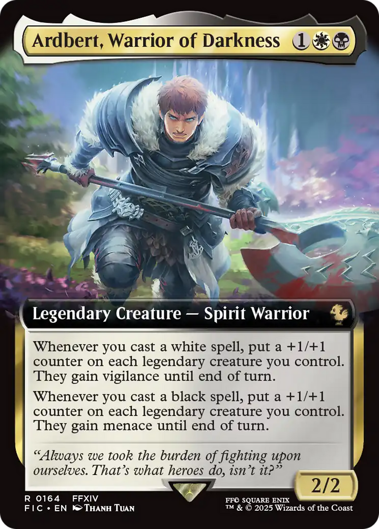 Ardbert, Warrior of Darkness (Extended Art) [FINAL FANTASY Commander] | Rock City Comics