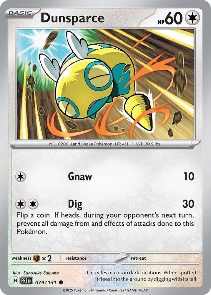 Dunsparce (079/131) [Scarlet & Violet: Prismatic Evolutions] | Rock City Comics