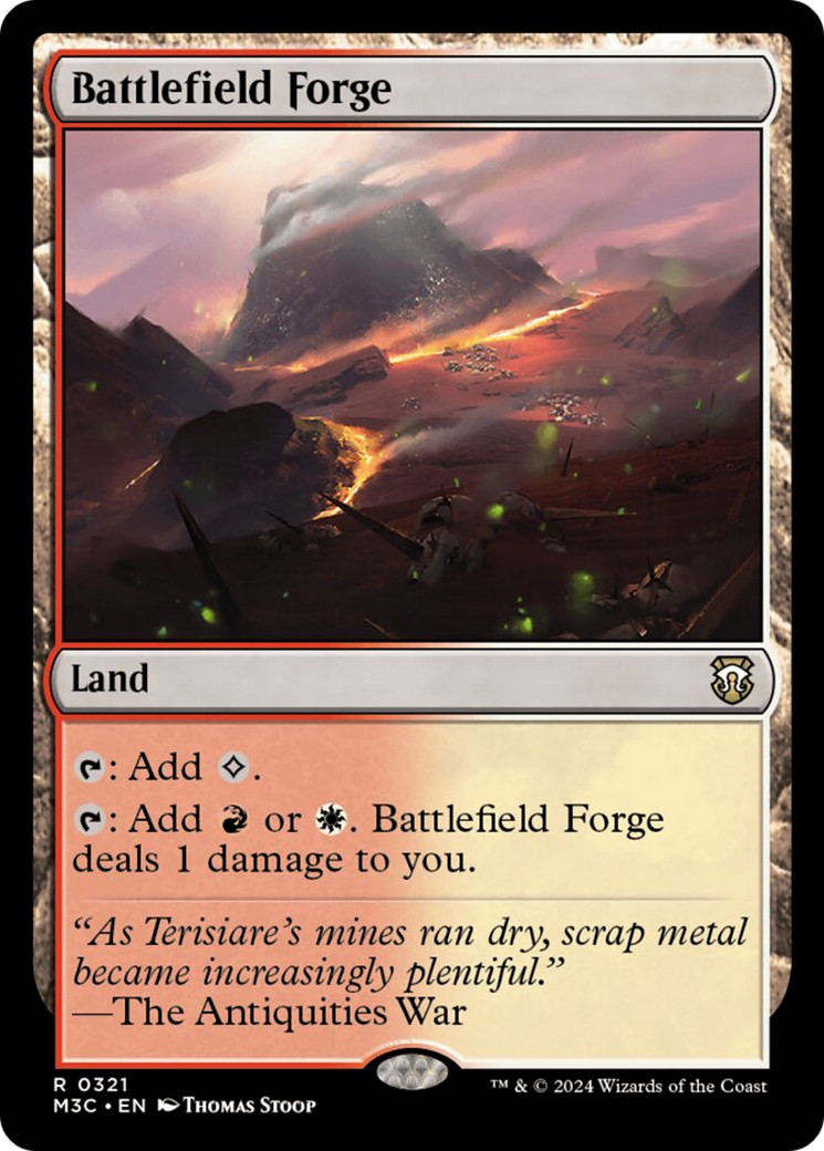 Battlefield Forge (Ripple Foil) [Modern Horizons 3 Commander] | Rock City Comics