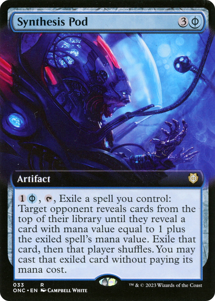 Synthesis Pod (Extended Art) [Phyrexia: All Will Be One Commander] | Rock City Comics