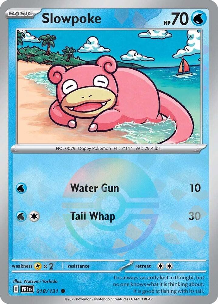 Slowpoke (018/131) (Poke Ball Pattern) [Scarlet & Violet: Prismatic Evolutions] | Rock City Comics