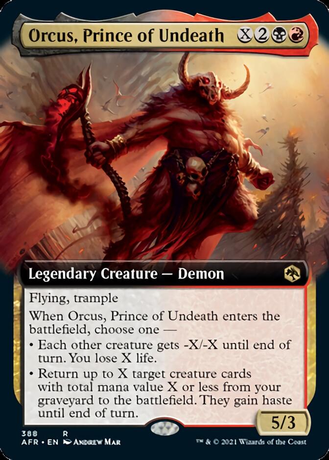 Orcus, Prince of Undeath (Extended Art) [Dungeons & Dragons: Adventures in the Forgotten Realms] | Rock City Comics