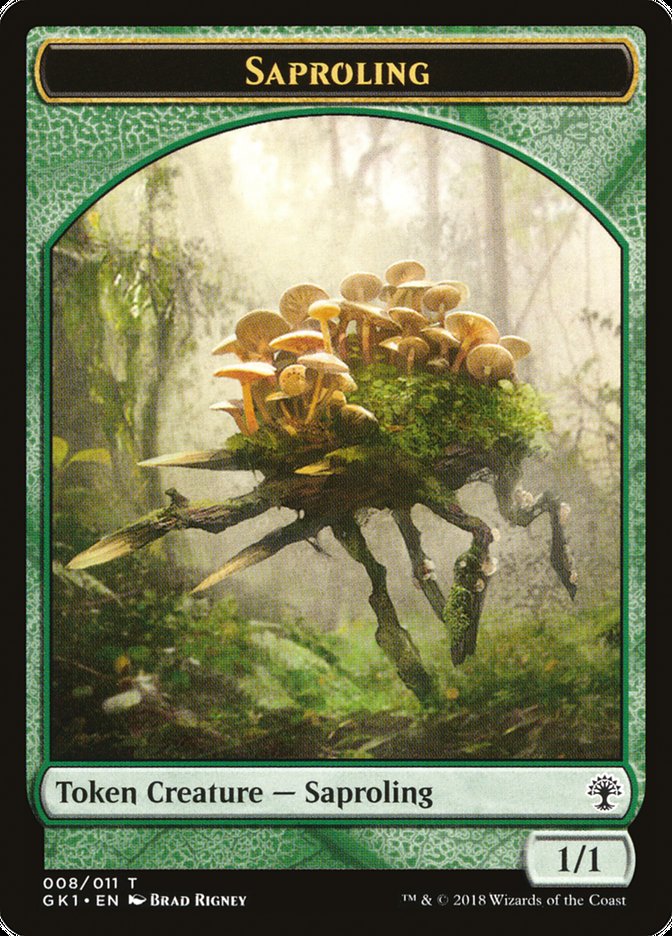Voja // Saproling Double-Sided Token [Guilds of Ravnica Guild Kit Tokens] | Rock City Comics