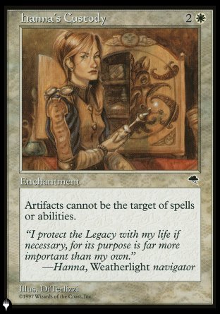 Hanna's Custody [The List] | Rock City Comics