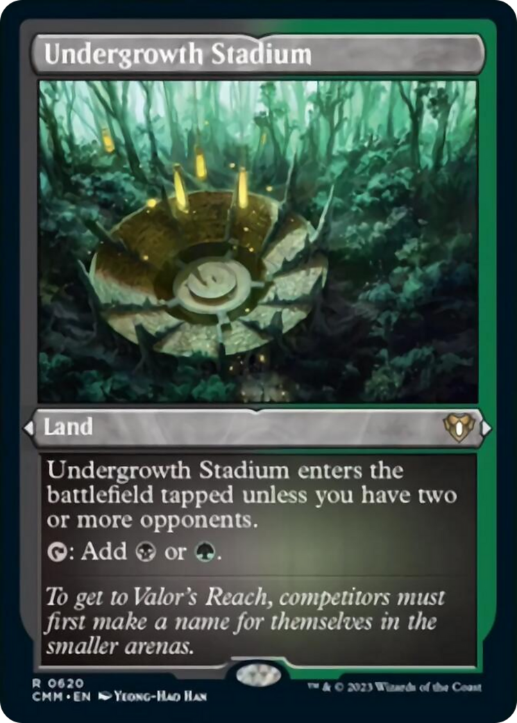 Undergrowth Stadium (Foil Etched) [Commander Masters] | Rock City Comics