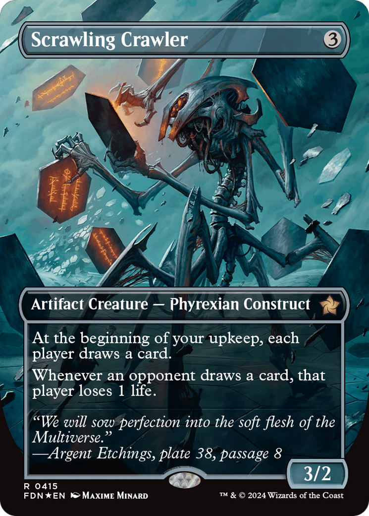 Scrawling Crawler (Borderless) (Mana Foil) [Foundations] | Rock City Comics