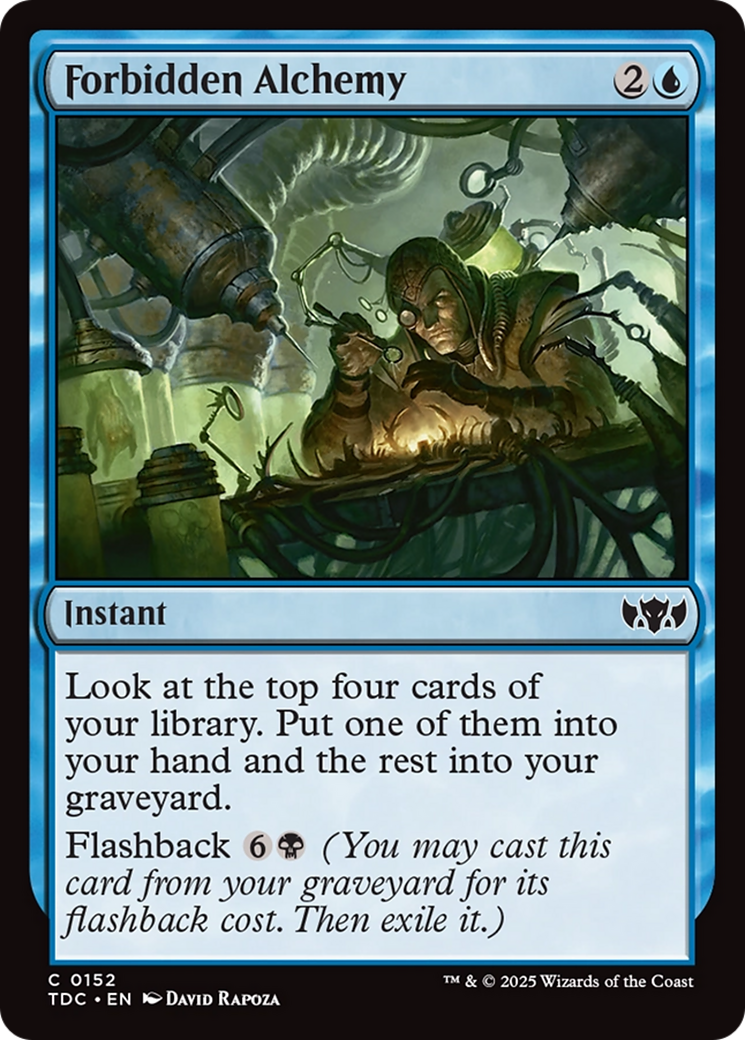 Forbidden Alchemy [Tarkir: Dragonstorm Commander] | Rock City Comics