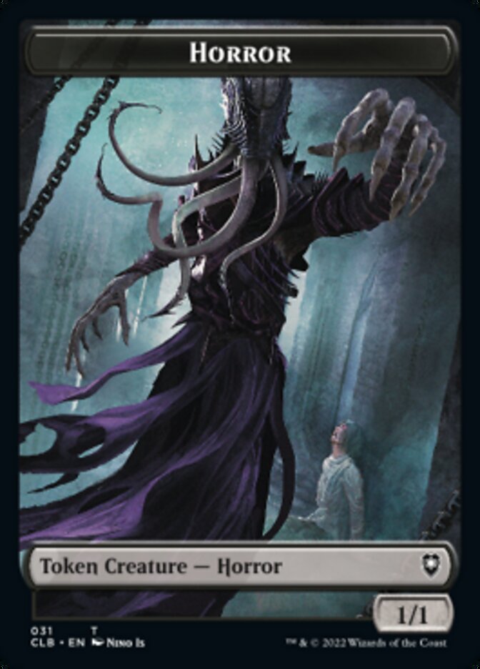 Horror // Eldrazi Horror Double-Sided Token [Commander Legends: Battle for Baldur's Gate Tokens] | Rock City Comics