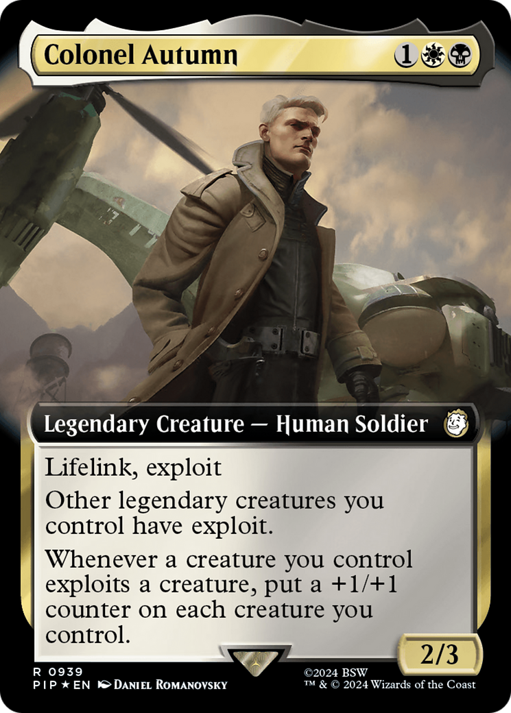 Colonel Autumn (Extended Art) (Surge Foil) [Fallout] | Rock City Comics