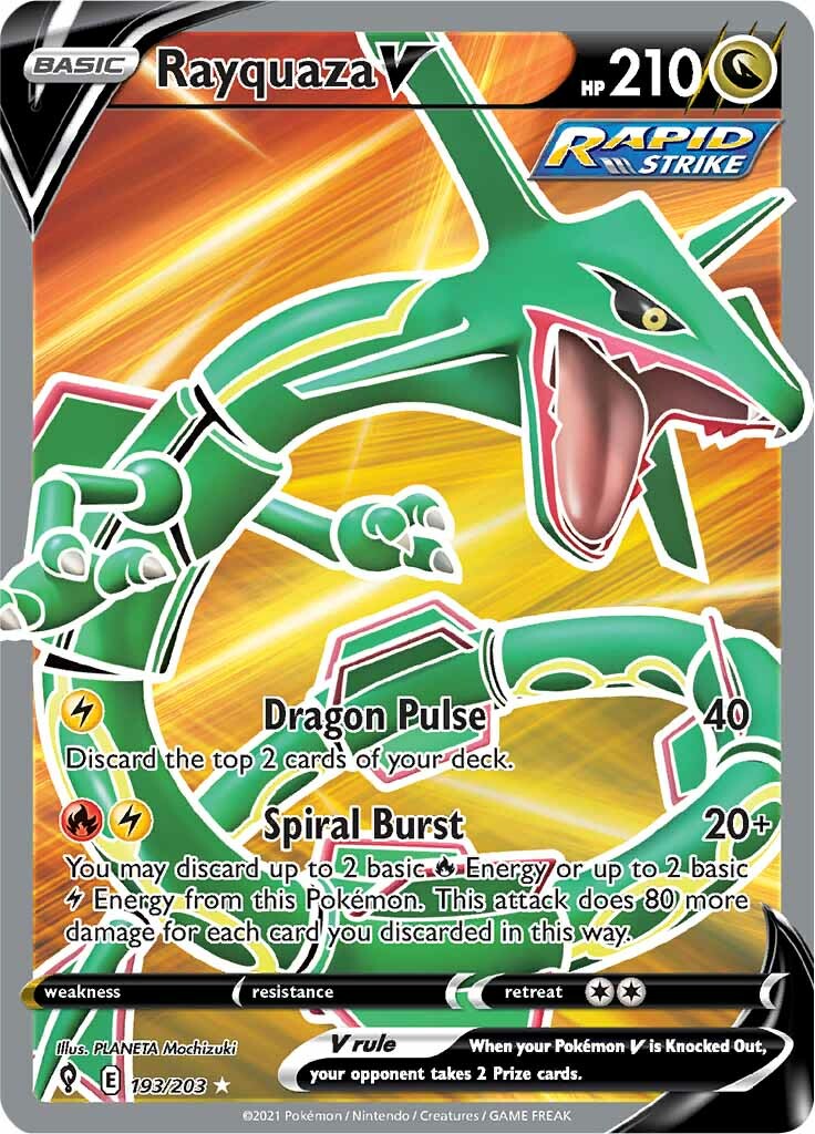 Rayquaza V (193/203) [Sword & Shield: Evolving Skies] | Rock City Comics