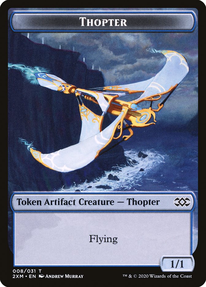 Beast // Thopter (008) Double-Sided Token [Double Masters Tokens] | Rock City Comics