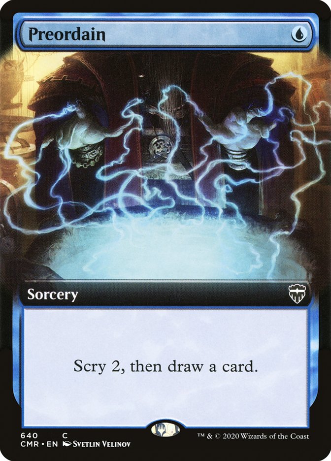 Preordain (Extended Art) [Commander Legends] | Rock City Comics