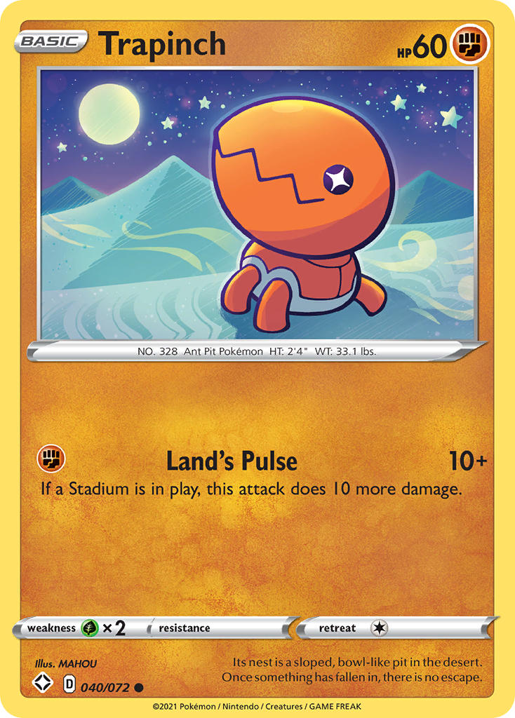 Trapinch (040/072) [Sword & Shield: Shining Fates] | Rock City Comics