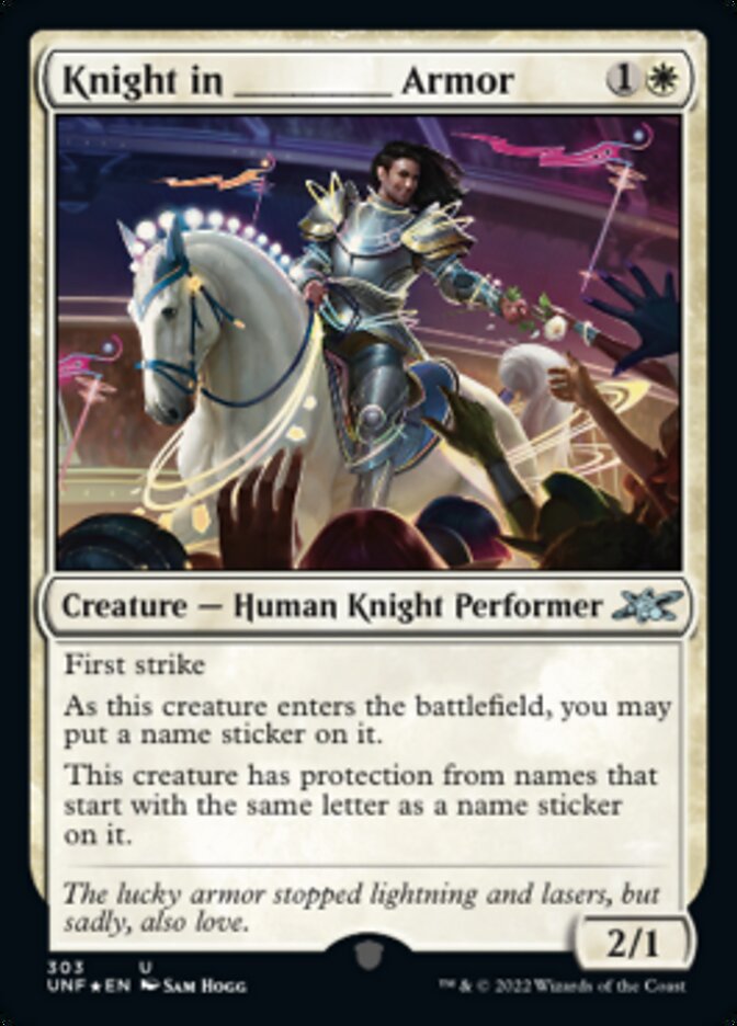 Knight in _____ Armor (Galaxy Foil) [Unfinity] | Rock City Comics