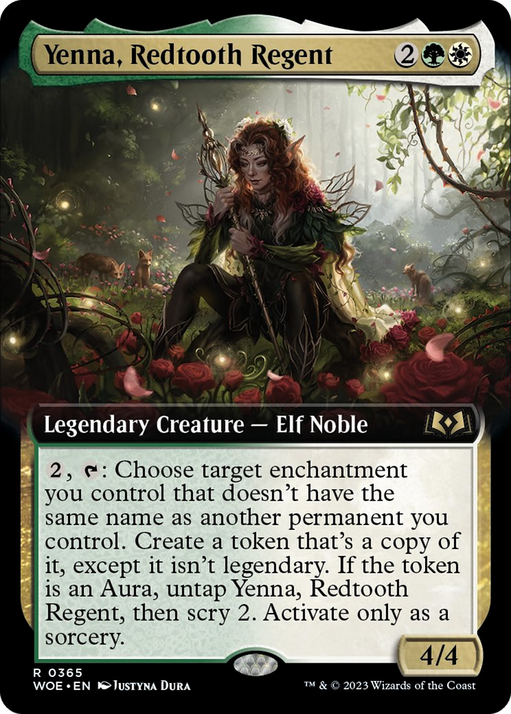 Yenna, Redtooth Regent (Extended Art) [Wilds of Eldraine] | Rock City Comics