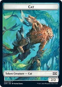 Cat // Copy Double-Sided Token [Double Masters Tokens] | Rock City Comics