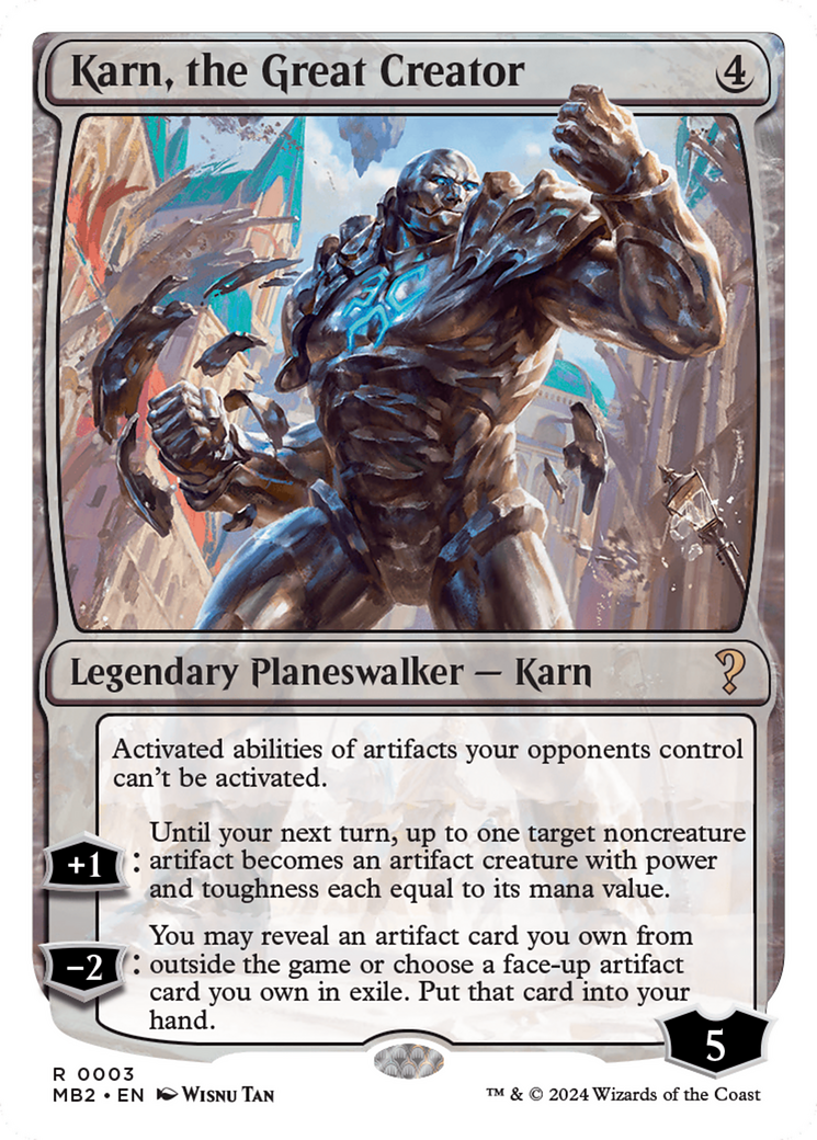 Karn, the Great Creator (White Border) [Mystery Booster 2] | Rock City Comics