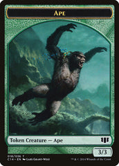 Ape // Zombie (011/036) Double-Sided Token [Commander 2014 Tokens] | Rock City Comics