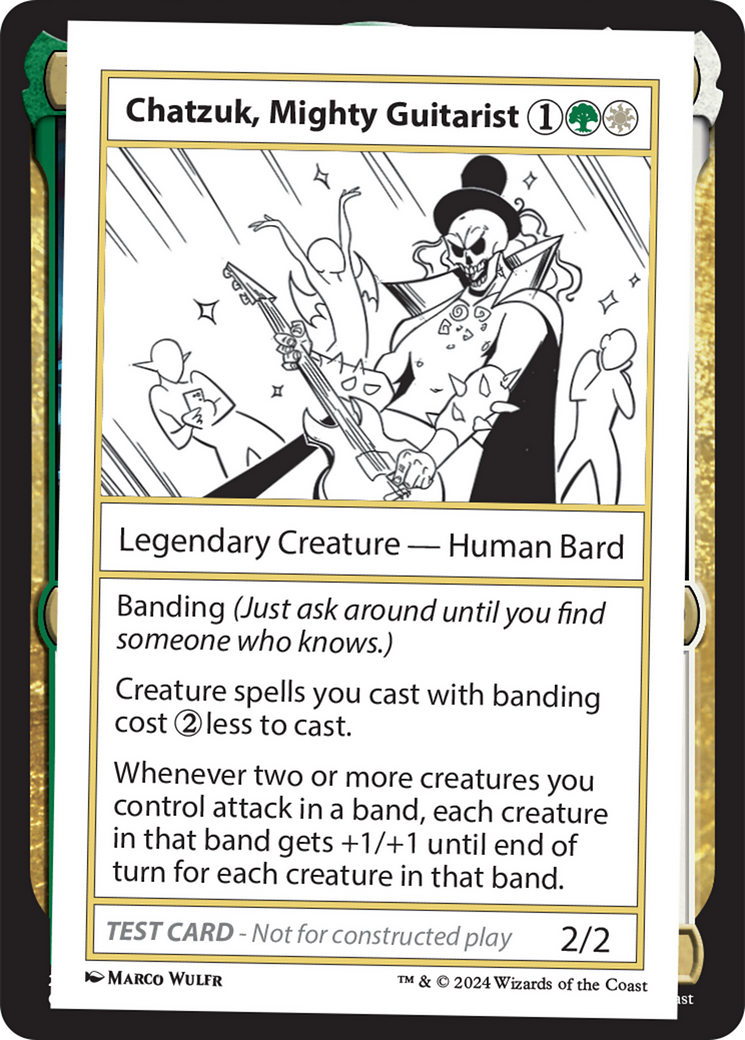 Chatzuk, Mighty Guitarist [Mystery Booster 2 Playtest Cards] | Rock City Comics