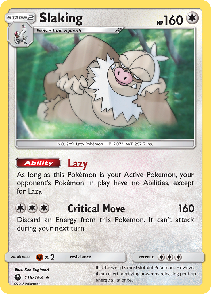 Slaking (115/168) [Sun & Moon: Celestial Storm] | Rock City Comics