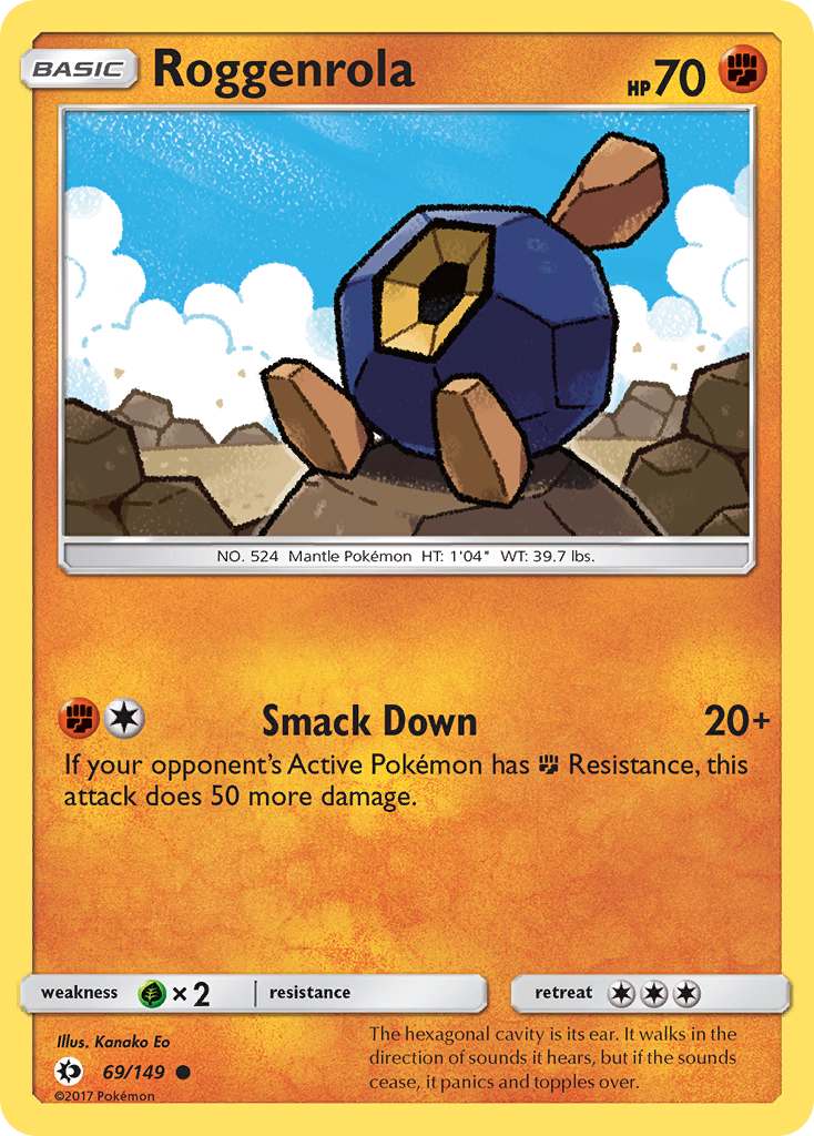 Roggenrola (69/149) [Sun & Moon: Base Set] | Rock City Comics