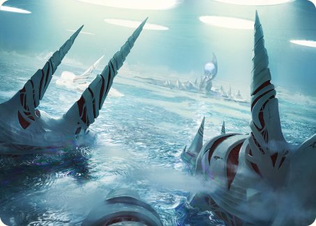 Seachrome Coast Art Card [Phyrexia: All Will Be One Art Series] | Rock City Comics