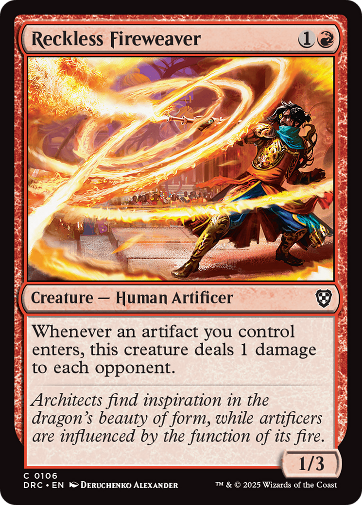 Reckless Fireweaver [Aetherdrift Commander] | Rock City Comics