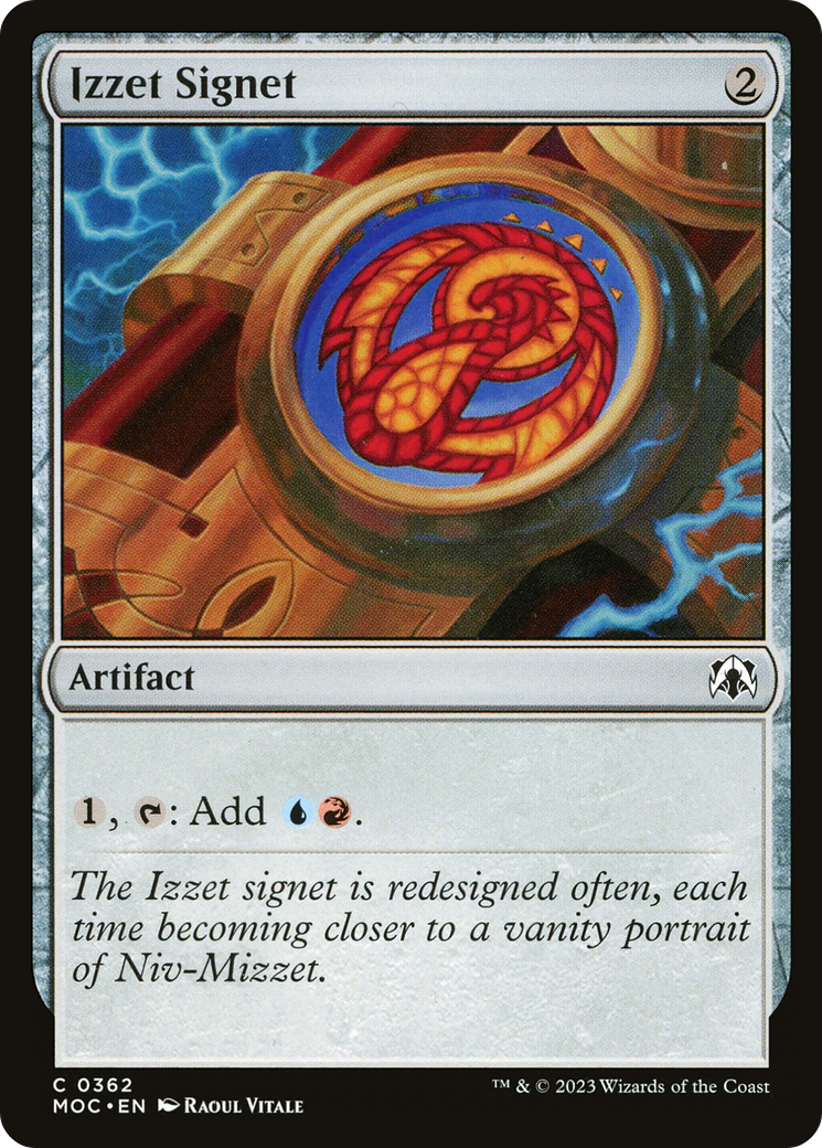 Izzet Signet [March of the Machine Commander] | Rock City Comics