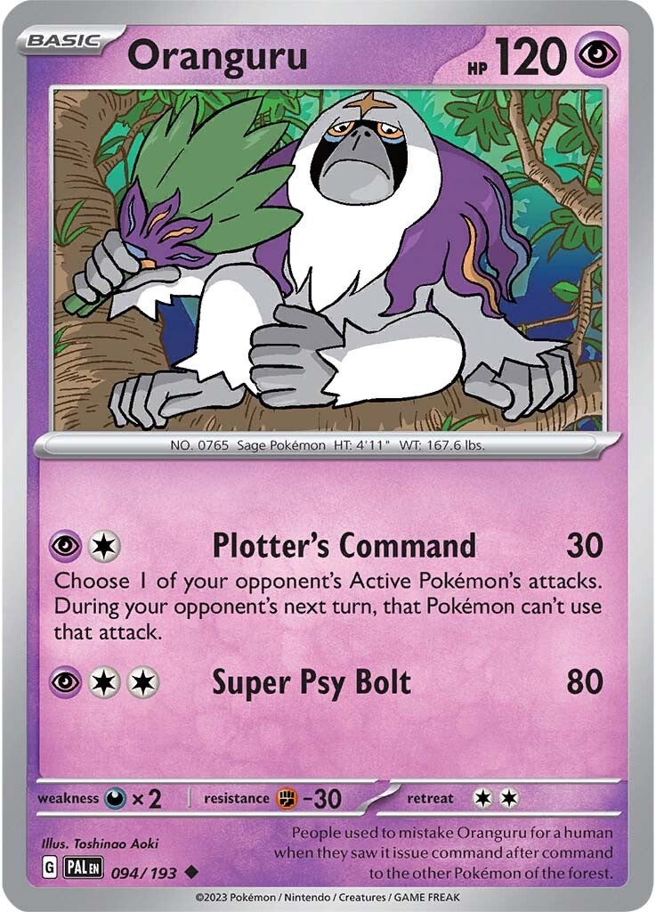 Oranguru (094/193) [Scarlet & Violet: Paldea Evolved] | Rock City Comics