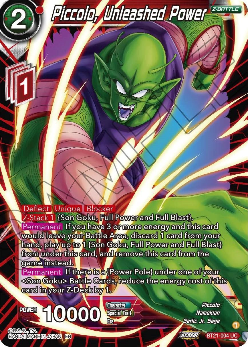 Piccolo, Unleashed Power (BT21-004) [Wild Resurgence] | Rock City Comics