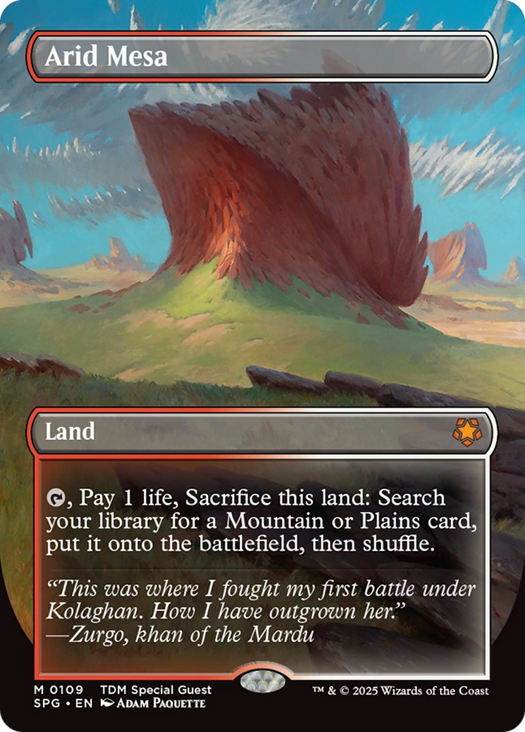 Arid Mesa (Borderless) [Tarkir: Dragonstorm Special Guests] | Rock City Comics