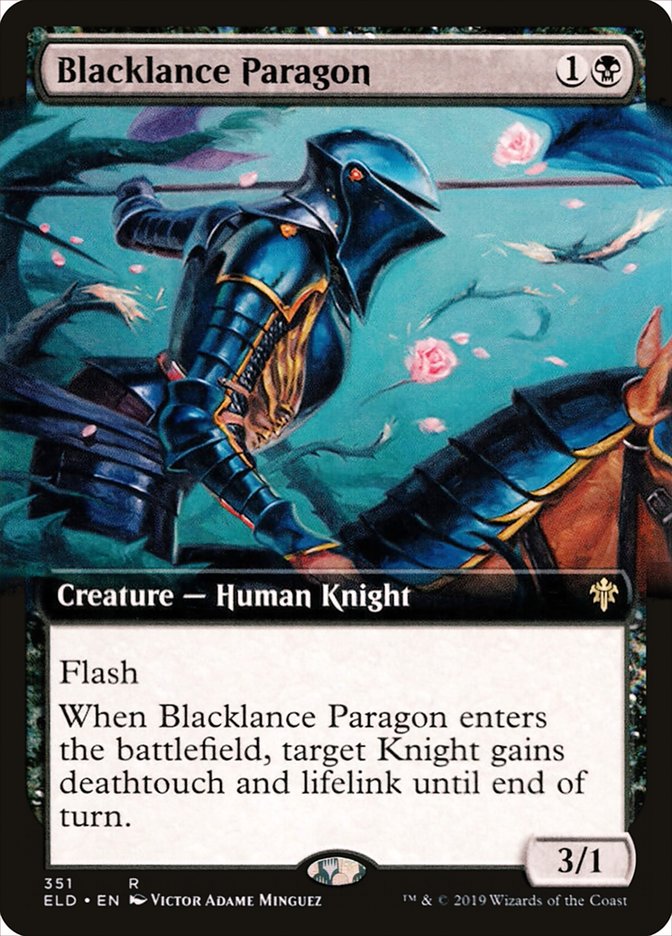 Blacklance Paragon (Extended Art) [Throne of Eldraine] | Rock City Comics