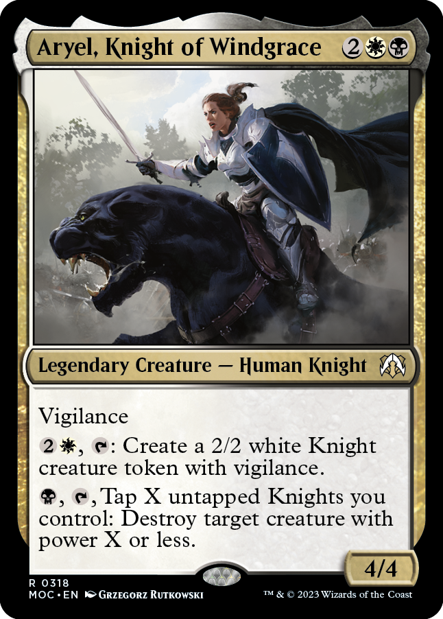 Aryel, Knight of Windgrace [March of the Machine Commander] | Rock City Comics