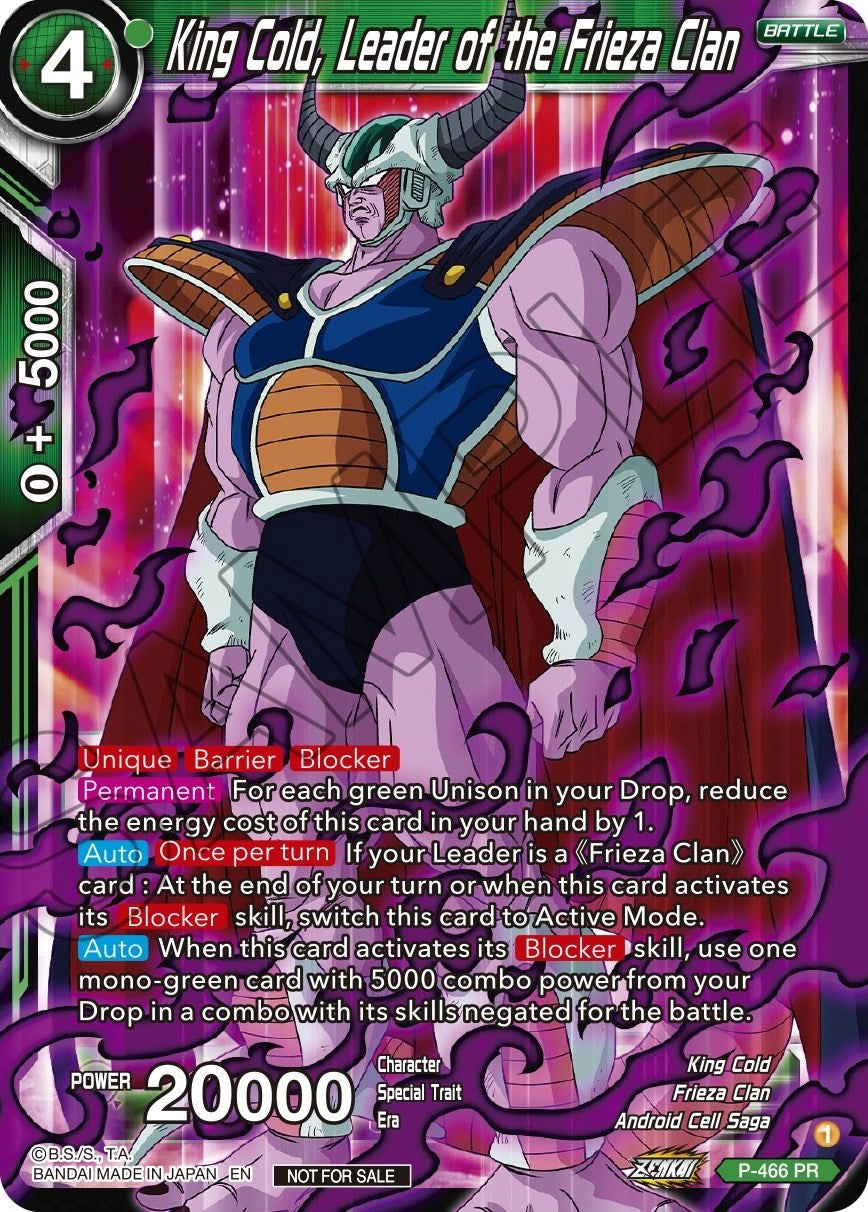 King Cold, Leader of the Frieza Clan (Z03 Dash Pack) (P-466) [Promotion Cards] | Rock City Comics