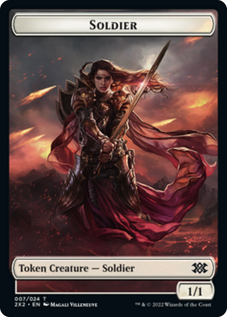 Faerie Rogue // Soldier Double-Sided Token [Double Masters 2022 Tokens] | Rock City Comics