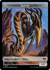 Sliver Army // Sliver Double-Sided Token [Commander Masters Tokens] | Rock City Comics