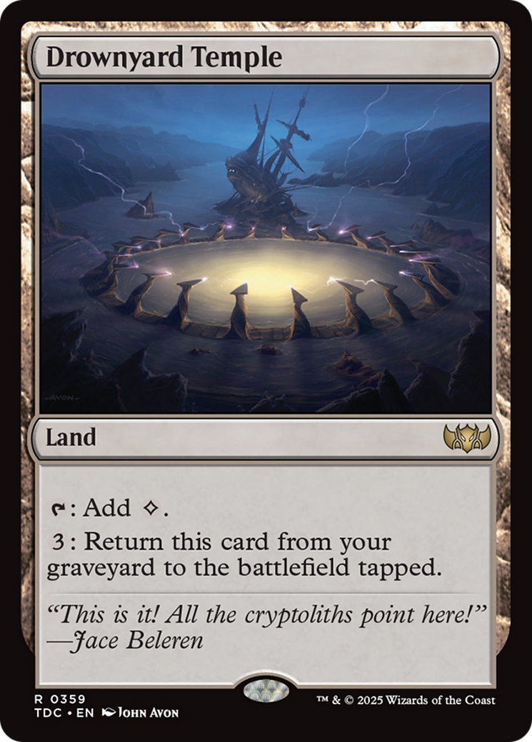 Drownyard Temple [Tarkir: Dragonstorm Commander] | Rock City Comics
